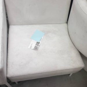 EX HIRE WHITE PU CHAIR SOLD AS IS