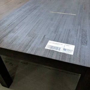 EX DISPLAY MOCHA TIMBER DINING TABLE 1800MM X 1000MM SOLD AS IS **MARK IN MIDDLE OF TABLE**