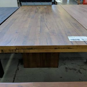 EX DISPLAY URBAN 2400MM X 1200MM TIMBER DINING TABLE SOLD AS IS