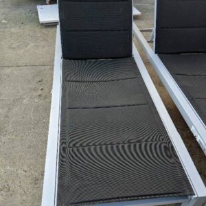 EX DISPLAY ALUMINUM SUN LOUNGER SOLD AS IS