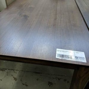EX DISPLAY 1800MM X 1060MM TIMBER DINING TABLE SOLD AS IS