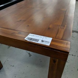 EX DISPLAY TIMBER DINING TABLE 1800MM X 1000MM SOLD AS IS