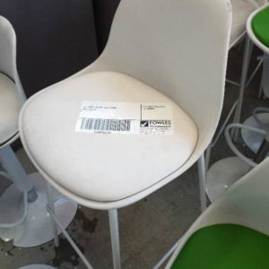 EX-HIRE WHITE BAR STOOL SOLD AS IS