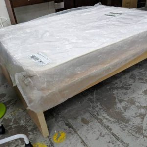 DISPLAY HOME DOUBLE BED BASE & MATTRESS SOLD AS IS
