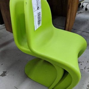 EX DISPLAY GREEN ACRYLIC KIDS CHAIR SOLD AS IS SOLD AS IS