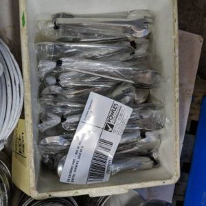 EX CATERING HIRE - BOX OF ASSORTED S/STEEL SERVERS SOLD AS IS
