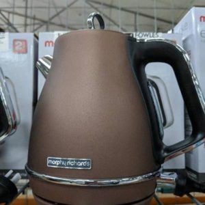 NEW MORPHY EVOKE JUG KETTLE BRONZE 1.5 LITRE CAPACITY MATTE FINISH WITH 360 DEGREE CORDLESS BASE RRP$119 MODEL 104401 WITH 3 MONTH WARRANTY