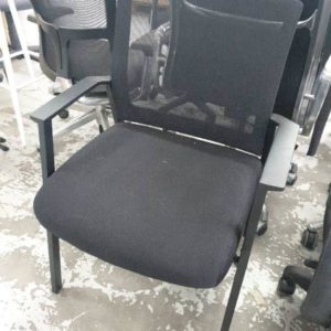 NEW OFFICE WAITING ROOM CHAIR BLACK SOLD AS IS SOLD AS IS