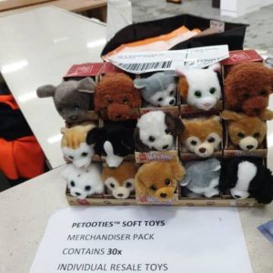 BOX OF 30 PETOOTIES PLUSH TOY (TWO SETS OF 15) RRP$240