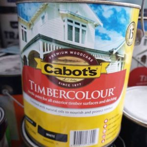 CABOTS TIMBERCOLOUR WHITE 2 LTR