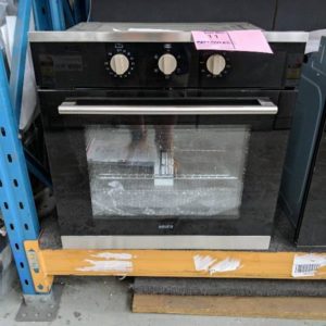 EX DISPLAY EURO 600MM ELECTRIC OVEN EV600BSS2 WITH 3 MONTH WARRANTY DEO8078