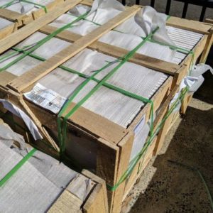 PALLET OF SNOW WHITE PAVER 1005X500X20 FOR FLOOR/WALL PAVING 53PCS AUG03-16