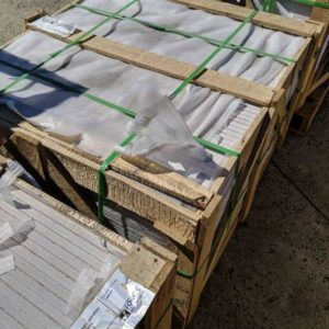 PALLET OF SNOW WHITE PAVER 500X500X20 FOR FLOOR/WALL PAVING 102PCS AUG03-4