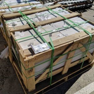 PALLET OF SNOW WHITE PAVER 500X500X20 FOR FLOOR/WALL PAVING 103PCS AUG03-8