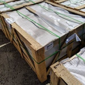 PALLET OF SNOW WHITE PAVER 500X500X20 FOR FLOOR/WALL PAVING 106PCS AUG03-9