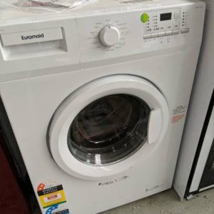 EX-DISPLAY EUROMAID WMFL55 5.5KG FRONT LOAD WASHING MACHINE WITH 15 WASH PROGRAMS WITH 3 MONTH WARRANTY
