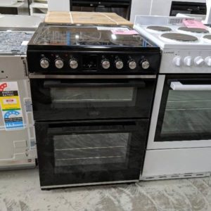 EX-DISPLAY BELLING 60CM FREESTANDING ELECTRIC DOUBLE OVEN WITH CERAMIC TOP BFS60DOCER WITH 3 MONTH WARRANTY
