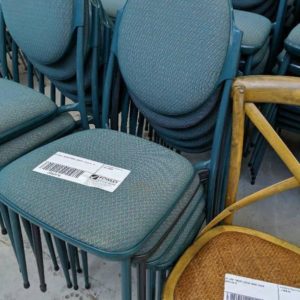 EX HIRE GREEN EVENT CHAIR SOLD AS IS