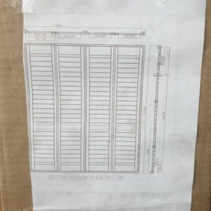 WHITE PLANTATION SHUTTER 2125MM HIGH X 1854MM WIDE 3 BOXES - BOXES MARKED AA RRP$3934