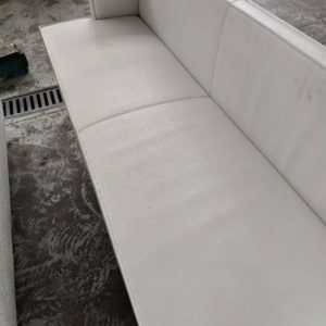 EX HIRE WHITE BENCH SEAT PU SOLD AS IS