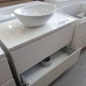 EX DISPLAY NOVA 750MM VANITY WITH STONE TOP AND MEADOW BOWL