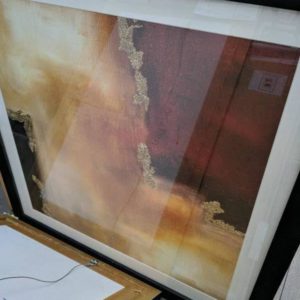 EX HIRE - FRAMED ART PRINT *DAMAGED* SOLD AS IS