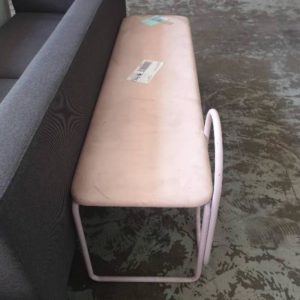 EX HIRE PINK LONG FOOTSTOOL SOLD AS IS