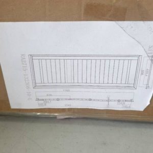 WHITE PLANTATION SHUTTER 1793MM HIGH X 605MM WIDE 1 BOXES - BOXES MARKED DD RRP$1085