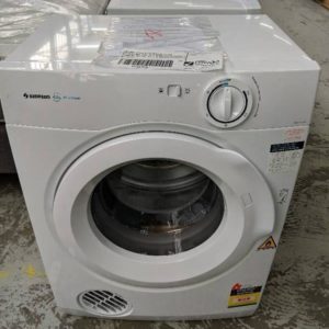 SIMPSON 4.5KG AUTO VENTED DRYER SDV457HQWA WITH ANTI TANGLING REVERSE TUMBLING ACTION WITH 12 MONTH WARRANTY B01731155