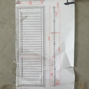 WHITE PLANTATION SHUTTER 2390MM HIGH X 804MM WIDE 1 BOXES - BOXES MARKED HH RRP$1922