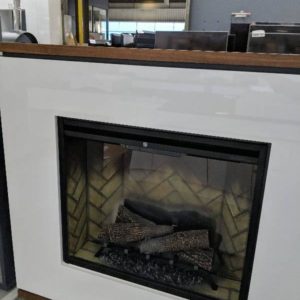 EX DISPLAY ELECTRIC FIREPLACE 2KW STRATA REVILLUSION SUITE WHITE PLEASE NOTE DAMAGE ON SURROUND SOLD AS IS 3 MONTH WARRANTY ON FIREPLACE RRP$2799