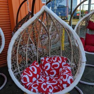 NEW LARGE OUTDOOR HANGING EGG CHAIR WITH CUSHION