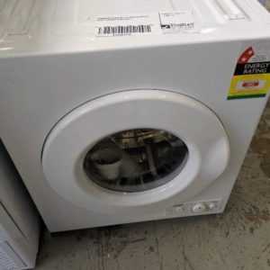 EUROMAID 4.5KG WHITE VENTED DRYER WITH 3 MONTH WARRANTY
