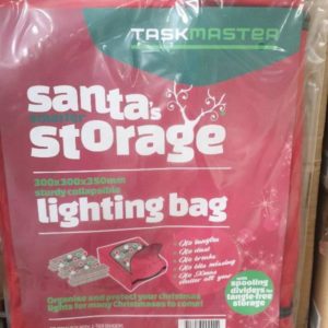 BOX OF QTY 6 XMAS LIGHTS STORAGE BAG SOLD AS IS