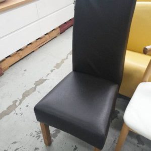 BROWN DINING CHAIR SOLD AS IS