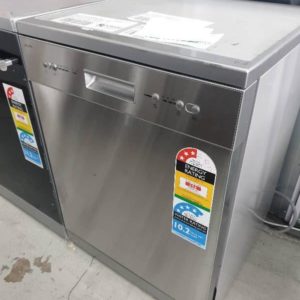 NEW EURO PR60DW4S S/STEEL 600MM DISHWASHER 4 WASH PROGRAMS 12 PLACE SETTINGS ADJUSTABLE TOP BASKET WITH 2 YEAR WARRANTY