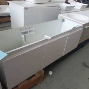 EX DISPLAY GLACIER 1200MM WALL HUNG VANITY WITH NO TOP RRP$ 800 FOR CABINET