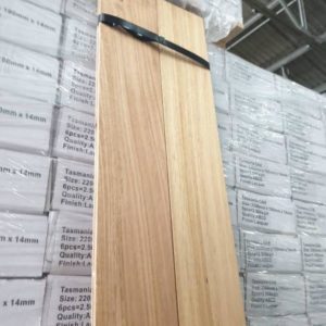 140X14/3MM TAS OAK NATURAL LACQUERED ENGINEERED FLOORING- (77 BOXES X 1.848 M2)