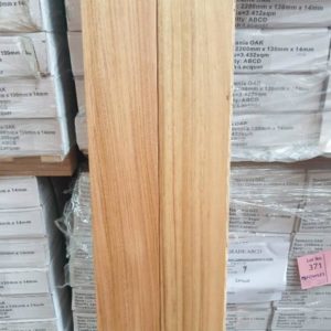 180X14/3MM TAS OAK NATURAL LACQUERED ENGINEERED FLOORING- (66 BOXES X 2.376 M2)