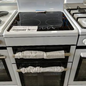 EUROMAID FRC54W WHITE ALL ELECTRIC 540MM FREESTANDING OVEN WITH SEPARATE GRILL WITH CERAMIC COOKTOP RRP$1299 WITH 3 MONTH WARRANTY