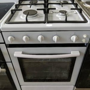 EUROMAID FGG54W 540MM WHITE ALL GAS FREESTANDING OVEN WITH LARGE CAPACITY OVEN WITH 3 MONTH WARRANTY