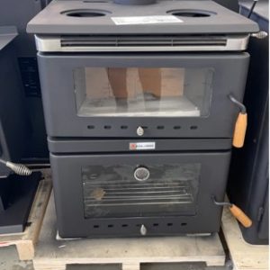 SCANDIA FUSION KAF50 WOOD FIRED OVEN WITH JAPANESE FIREPROOF GLASS BAKERS OVEN INDOOR OR OUTDOOR RRP$2899 SOLD AS IS SCRATCH & DENT AIR SLIDER SPRING BENTSCRATCHES ON WOODEN HANDLES SOLD AS IS