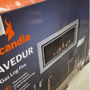 NEW OBSELETE STOCK SCANDIA AVEDUR SCGAS10 LINEAR GAS FIRE PLACE 7 ADJUSTABLE FLAME HEIGHT ZERO CLEARANCE DESIGN BUILT IN MESH GUARD DUAL MULTI SPEED FANS LPG CONVERSION KIT RRP$3999