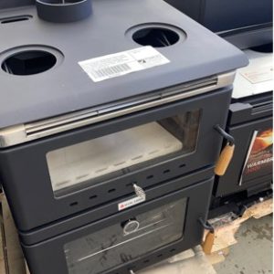 SCANDIA FUSION KAF50 WOOD FIRED OVEN WITH JAPANESE FIREPROOF GLASS BAKERS OVEN INDOOR OR OUTDOOR RRP$2899 SOLD AS IS SCRATCH & DENT SCRATCHES IN PAINT SOLD AS IS