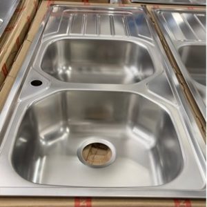 FRANKE OLX621RHD DOUBLE BOWL SINKS WITH RIGHT HAND DRAINER WITH FRANKE WASTES RRP$399