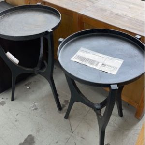EX HIRE FURNITURE - MODERN ROUND SIDE TABLE SOLD AS IS
