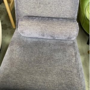 EX HIRE FURNITURE - BLUE LOUNGE CHAIR SOLD AS IS