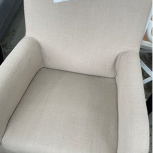 EX HIRE FURNITURE - BEIGE CHAIR SOLD AS IS