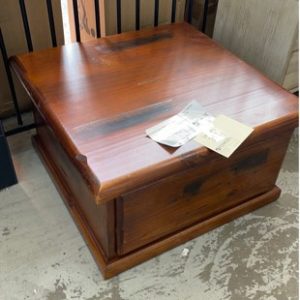 EX DISPLAY SOLID TIMBER LAMP TABLE