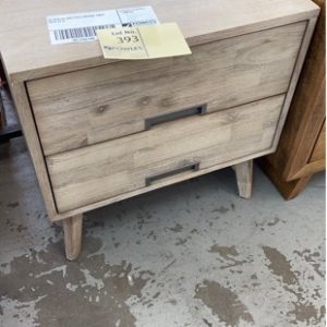 EX DISPLAY OAK STYLE BEDSIDE TABLE SOLD AS IS